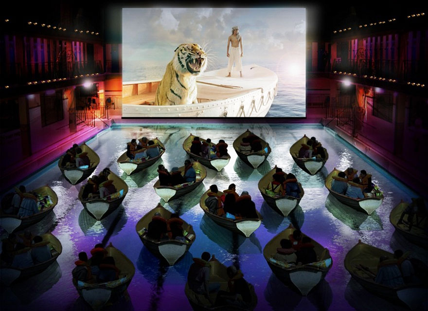 Salle de cinéma à Paris (France)