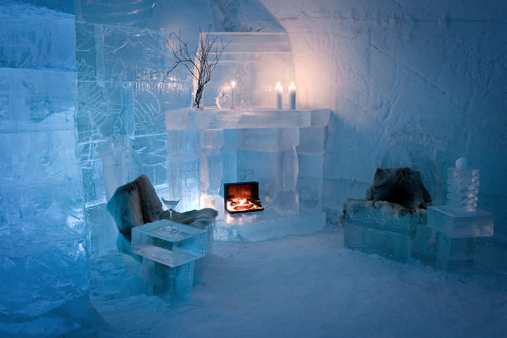 L’hôtel de glace de Sorrisniva (Norvège)