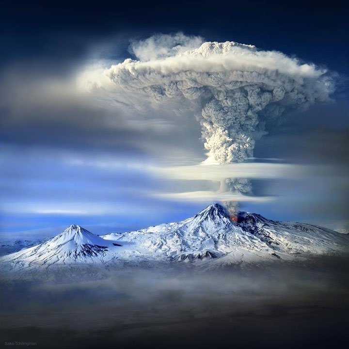 Le volcan du Mont Ararat (Turquie)