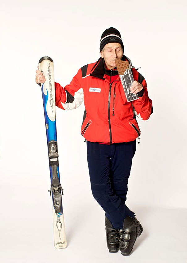 A 96 ans, Alexander Rozental fait toujours du ski