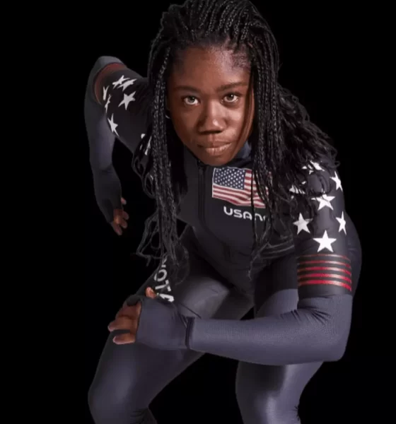 Erin Jackson est devenue la première femme noire à remporter une médaille d'or olympique en speedskating