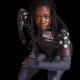 Erin Jackson est devenue la première femme noire à remporter une médaille d'or olympique en speedskating